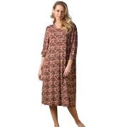 Trofe Flora Long Sleeve Nightdress Flerfärgad viskos Medium Dam