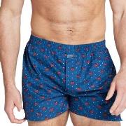 Jockey Kalsonger Woven Poplin Boxer Shorts Blå/Röd bomull Medium Herr