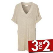 Damella Knitted Lounge Tunic Beige X-Large Dam