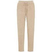 Damella Knitted Lounge Pants Beige Medium Dam