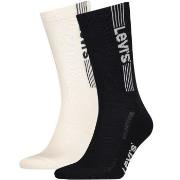 Levis Strumpor 2P Sport Logo Regular Cut Sock Svart/Vit Strl 43/46 Her...