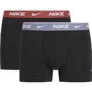 Nike Kalsonger 2P Everyday Cotton Stretch Trunk Svart/Röd bomull Large...