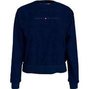 Tommy Hilfiger Tonal Logo Lounge Sweatshirt Mörkblå X-Large Dam