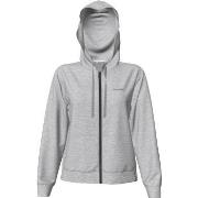 Calvin Klein Modern Cotton LW Full Zip Hoodie Grå Large Dam