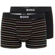 BOSS Kalsonger 2P Gift Trunk Svart bomull Large Herr