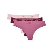 Under Armour Trosor 3P Pure Stretch Thong Rosa Mönstrad X-Small Dam