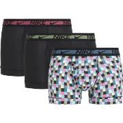 Nike Kalsonger 3P Dri-Fit Ultra Stretch Micro Boxer Svart mönstrad pol...