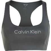 Calvin Klein BH Sport Medium Support Sports Bra Grå Small Dam