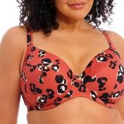 Elomi Kotiya Underwire Plunge Bikini Top Orange/Svart G 80 Dam