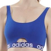 adidas BH Scoop Bralette Jeansblå bomull X-Large Dam