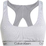 Calvin Klein BH Sport Ribbed Medium Impact Sport Bra Grå polyester Med...