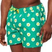Happy socks Badbyxor Smiley Daisy Swim Shorts Grön m blommor Large Her...