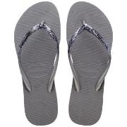 Havaianas Slim Glitter II Grå Strl 39/40 Dam