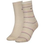 Tommy Hilfiger Strumpor 2P Coastal Stripe Tencel Socks Beige Strl 39/4...