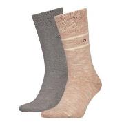 Tommy Hilfiger Strumpor 2P Men Slub Classic Socks Beige Strl 39/42 Her...