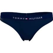 Tommy Hilfiger Trosor Thongs Marin ekologisk bomull Medium Dam