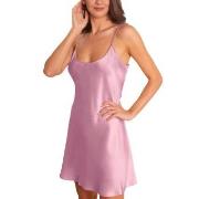 Lady Avenue Pure Silk Strap Dress Rosa silke Large Dam