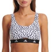 adidas BH Scoop Bralette Vit/Svart bomull Medium Dam