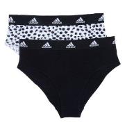 adidas Trosor 2P Bikini Brief Svart/Vit bomull Large Dam