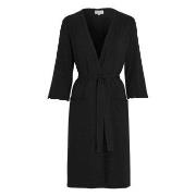 Damella Viscose Plain Wave Robe Svart Bambu Large Dam