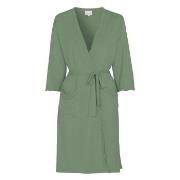 Damella Viscose Plain Wave Robe Ljusgrön Bambu Medium Dam