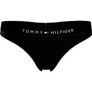 Tommy Hilfiger Trosor Thongs Svart ekologisk bomull Medium Dam