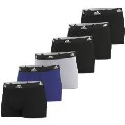 adidas Kalsonger 6P Active Flex Cotton Trunks Svart/Blå bomull Small H...