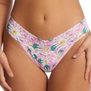 Hanky Panky Trosor Printed Original Rise Thong Rosa nylon One Size Dam