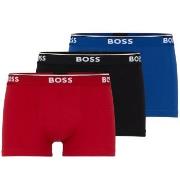 BOSS Kalsonger 3P Cotton Stretch Trunks Svart/Blå bomull Large Herr