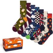 Happy socks Strumpor 7P A Wild Week Socks Gift Set Flerfärgad bomull S...