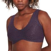 Sloggi BH ZERO Feel Lace 2.0 Bralette Mörklila X-Large Dam