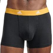 adidas Kalsonger 3P Active Flex Cotton Trunk Svart/Orange bomull Large...