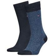 Tommy Hilfiger Strumpor 2P Men Birdeye Sock Jeansblå Strl 43/46 Herr