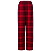 Calvin Klein Long Flannel Sleep Pant Svart/Röd bomull Large Dam