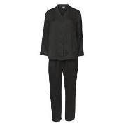 Lady Avenue Pure Silk Basic Pyjamas Svart silke XX-Large Dam