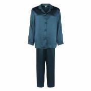 Lady Avenue Pure Silk Basic Pyjamas Petrol silke X-Large Dam