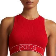 Polo Ralph Lauren BH High Neck Top Röd Small Dam