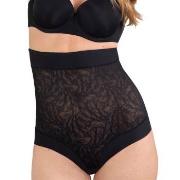 NATURANA Trosor High Shaping Lace Briefs Svart Large Dam