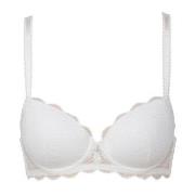 Trofe Julia Lace Padded Bra BH Vit polyamid B 70 Dam