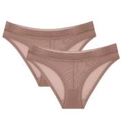 Triumph Trosor 2P Tempting Sheer Highleg Tai Beige polyester Medium Da...