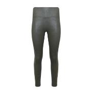 Magic Leather Look Legging Mörkgrön X-Large Dam