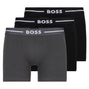 BOSS Kalsonger 3P Boxer Bold Brief Svart/Grå bomull Small Herr