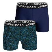 Bjorn Borg Bamboo Cotton Blend Boxer Kalsonger 2P Blå/Grön Medium Herr