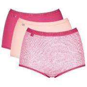 Sloggi Trosor 3P Basic Plus Maxi Colored Flerfärgad-2 bomull 58 Dam