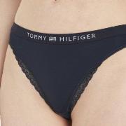 Tommy Hilfiger Trosor Tonal Logo Lace Briefs Marin X-Small Dam