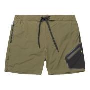 Panos Emporio Badbyxor Tech Boardshorts Mörkgrön polyamid Large Herr