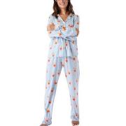 PJ Salvage Playful Prints Long Pyjamas Blå Mönstrad Medium Dam