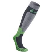 Seger Strumpor Byggmark Mid Compression Sock Svart/Grön Strl 40/42