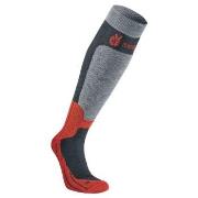 Seger Strumpor Byggmark Mid Compression Sock Röd/Grå Strl 40/42