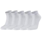 Seger Strumpor 5P Low Cotton Socks Vit Strl 35/38